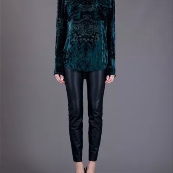 BALMAIN FABERGE RUNWAY VELVET Blouse FR 38 US 6 - Picture 2 of 5